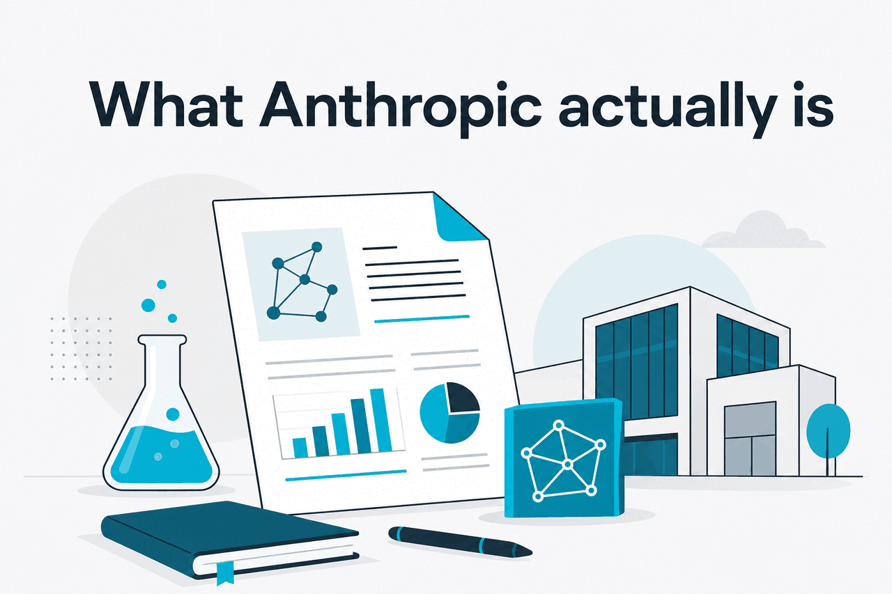 Abstract Anthropic research-company illustration