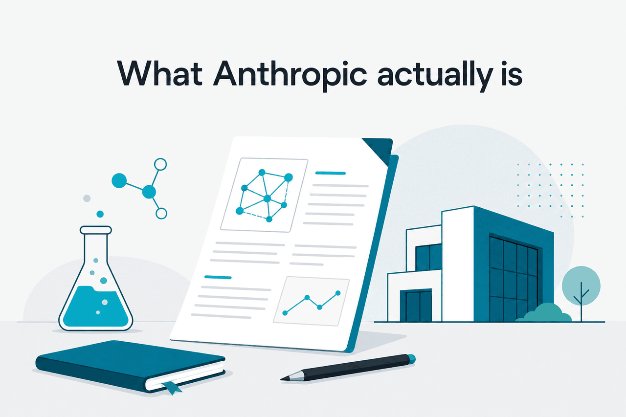 Abstract Anthropic research-company illustration
