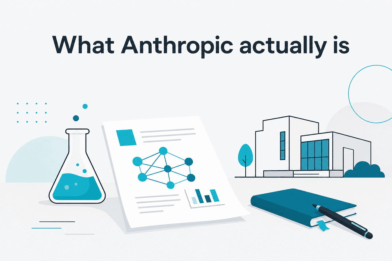 Abstract Anthropic research-company illustration