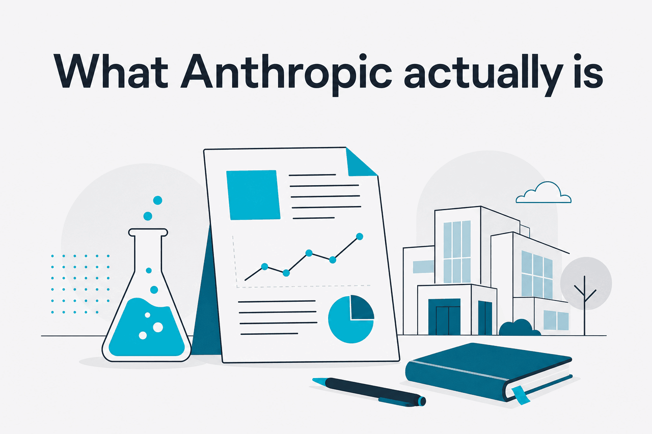 Abstract Anthropic research-company illustration