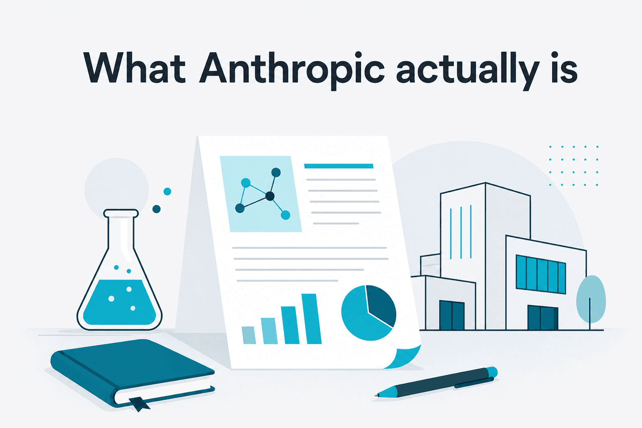 Abstract Anthropic research-company illustration