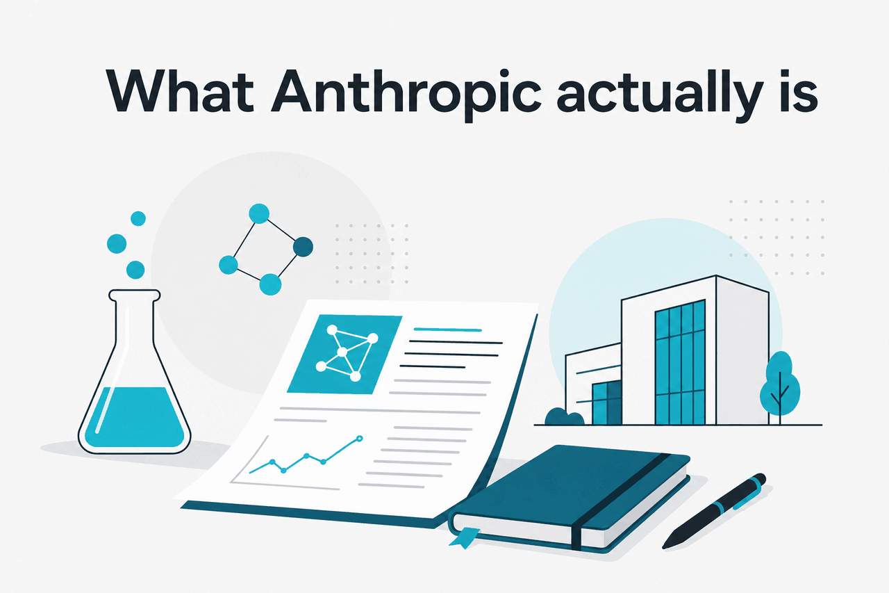 Abstract Anthropic research-company illustration
