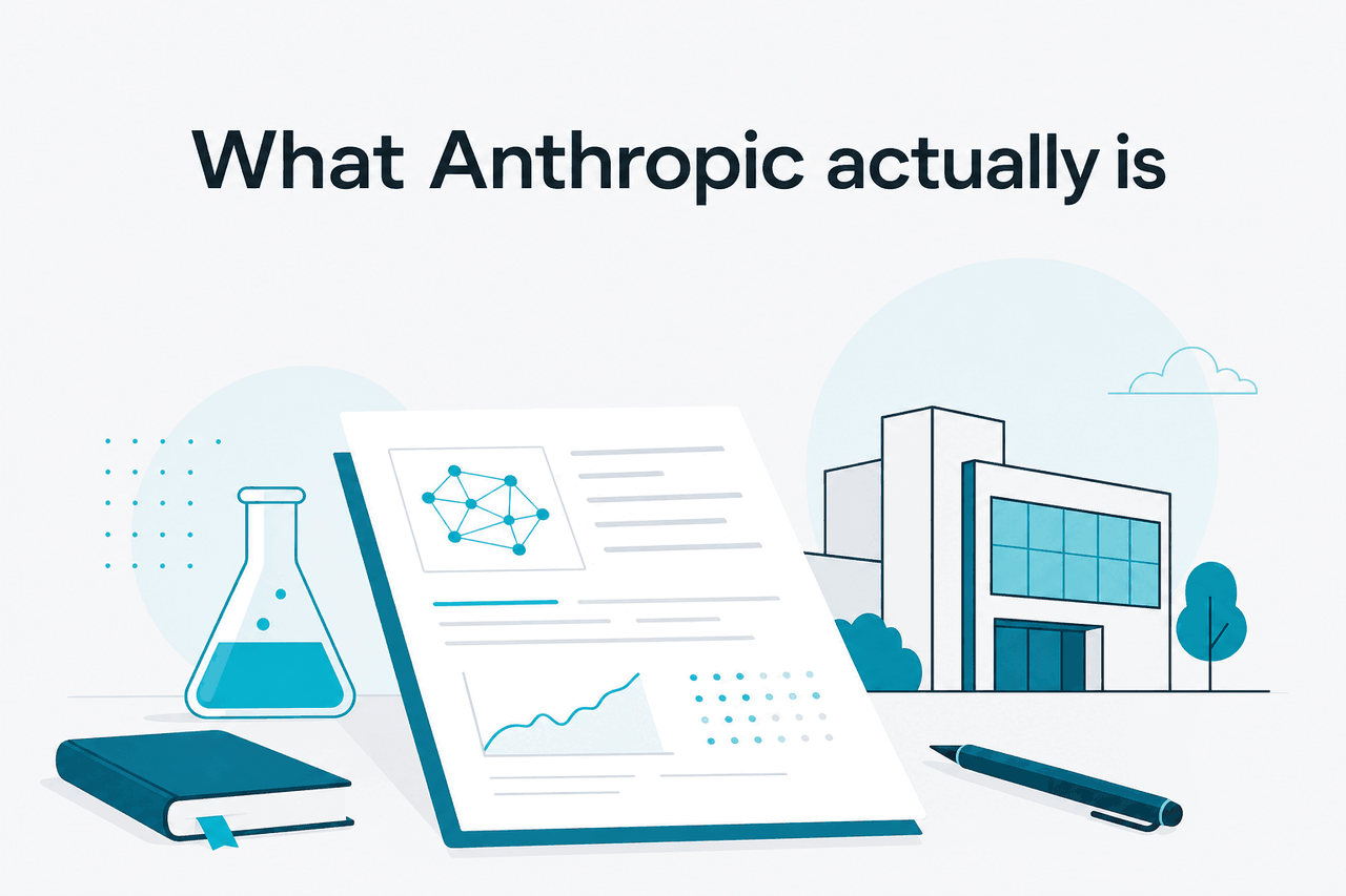 Abstract Anthropic research-company illustration