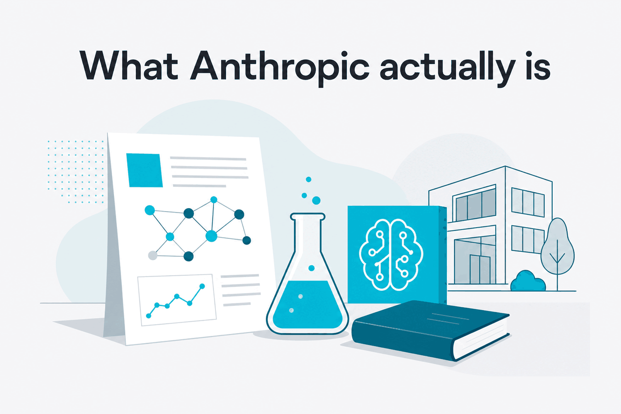 Abstract Anthropic research-company illustration