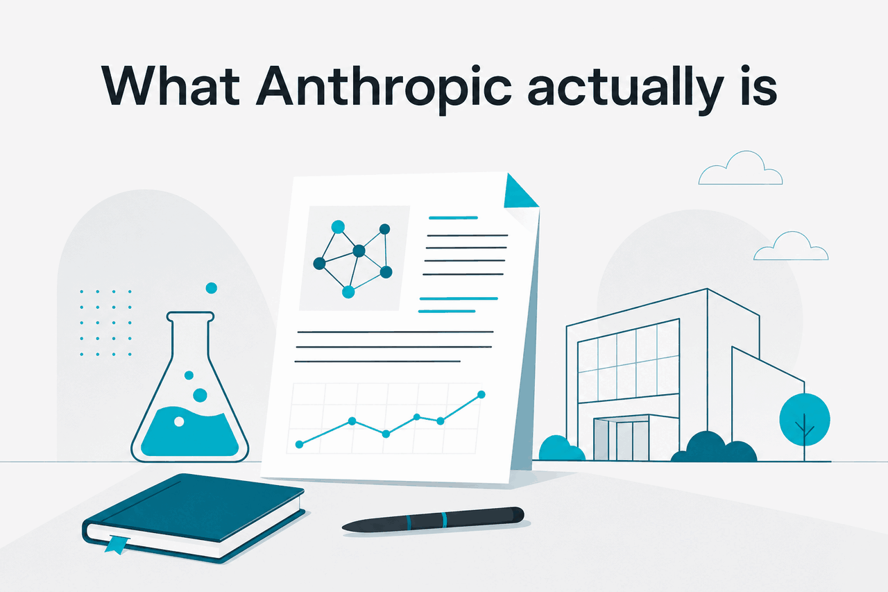 Abstract Anthropic research-company illustration