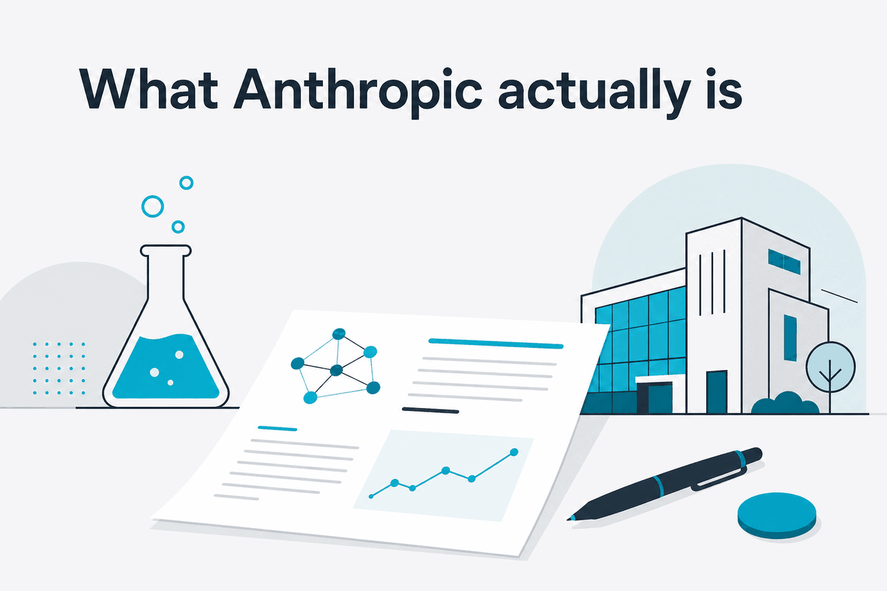 Abstract Anthropic research-company illustration