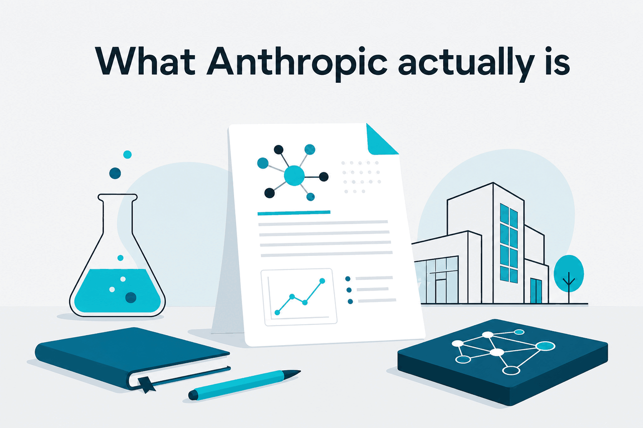 Abstract Anthropic research-company illustration