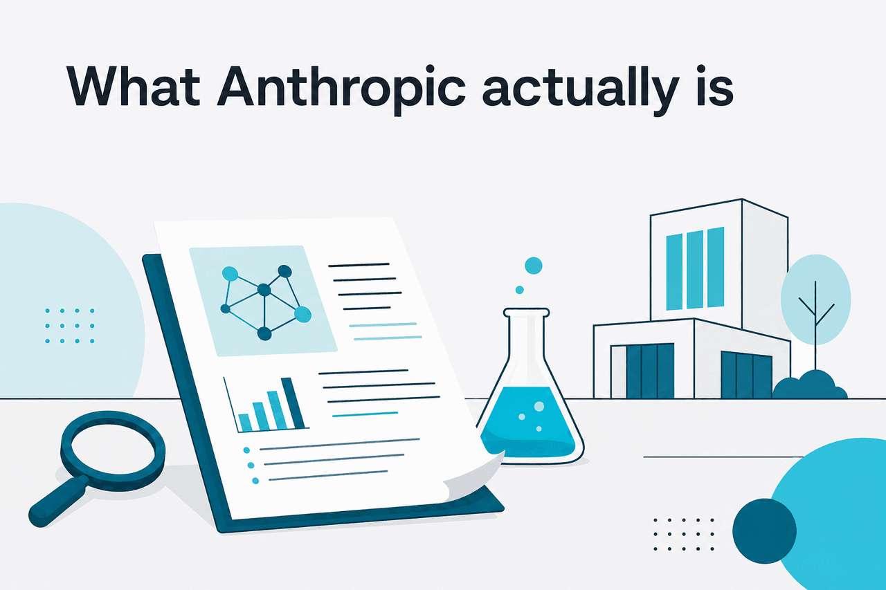 Abstract Anthropic research-company illustration