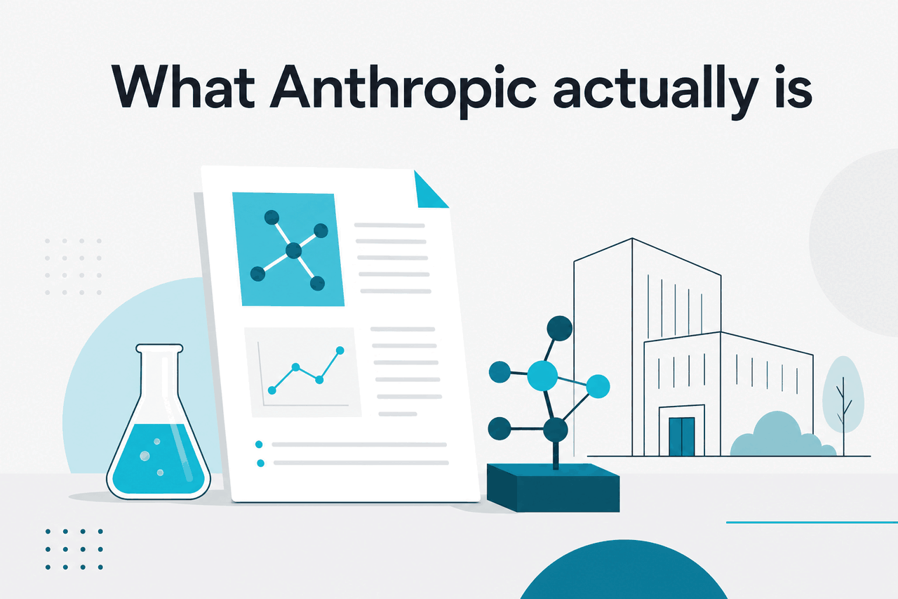 Abstract Anthropic research-company illustration