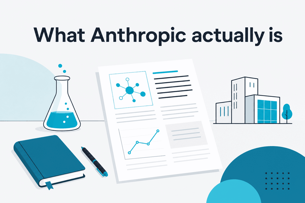 Abstract Anthropic research-company illustration