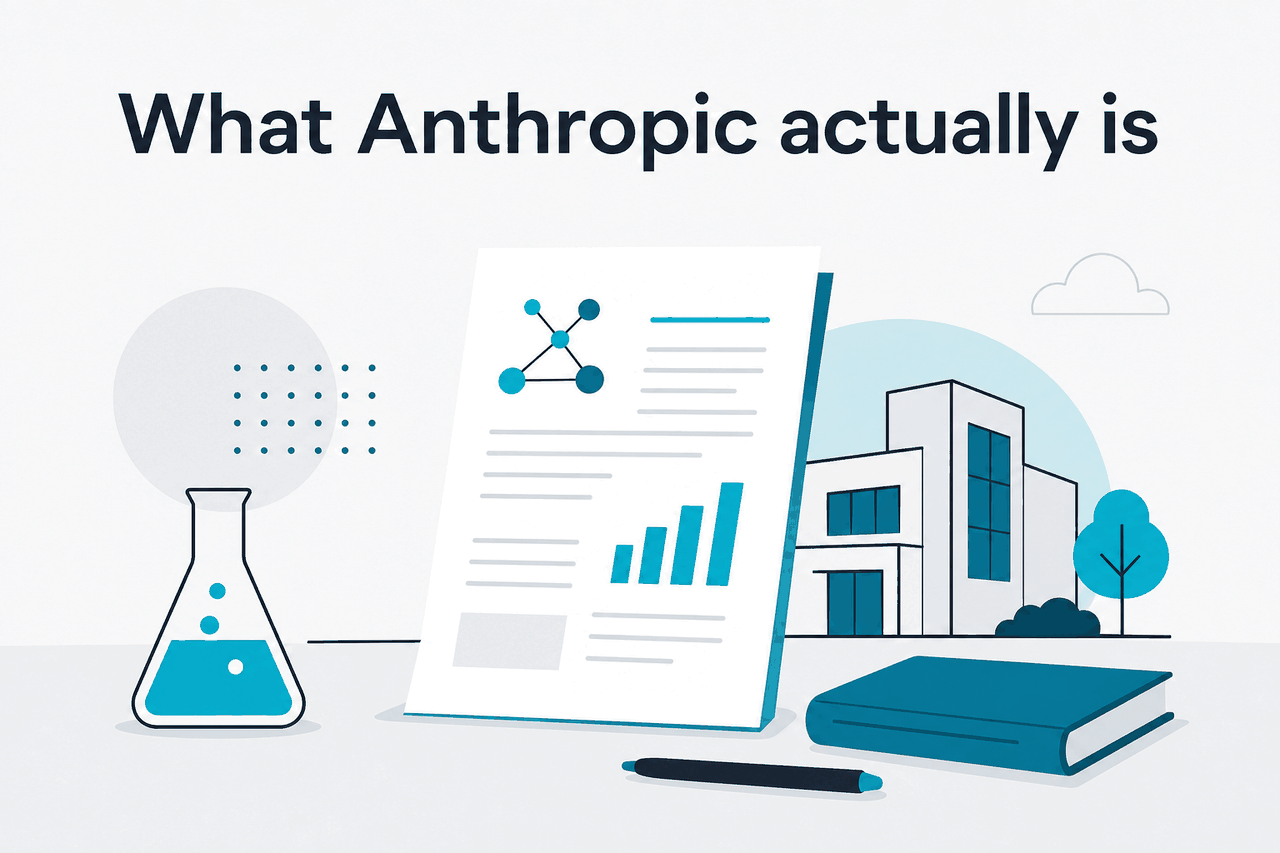 Abstract Anthropic research-company illustration