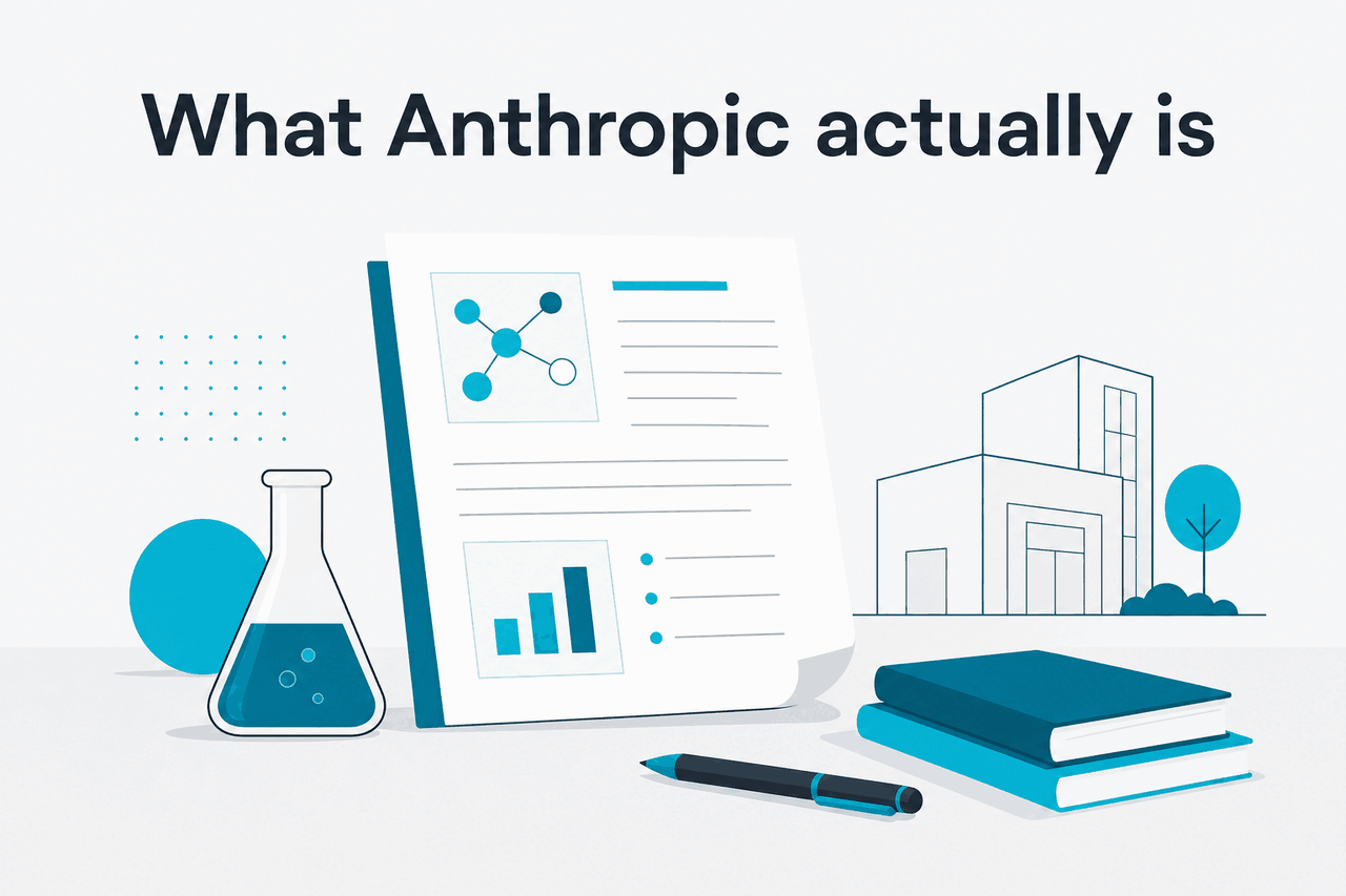 Abstract Anthropic research-company illustration