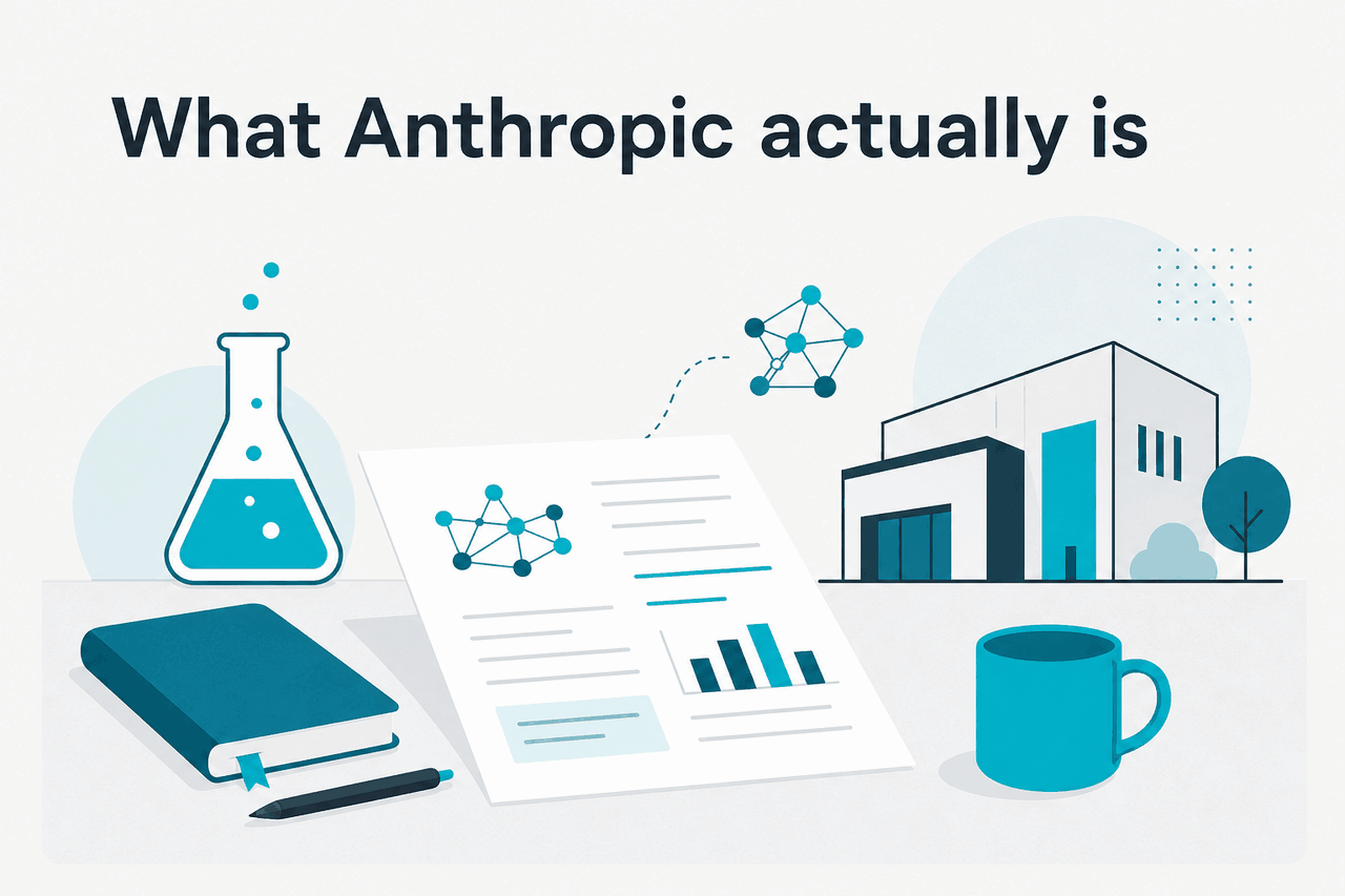 Abstract Anthropic research-company illustration