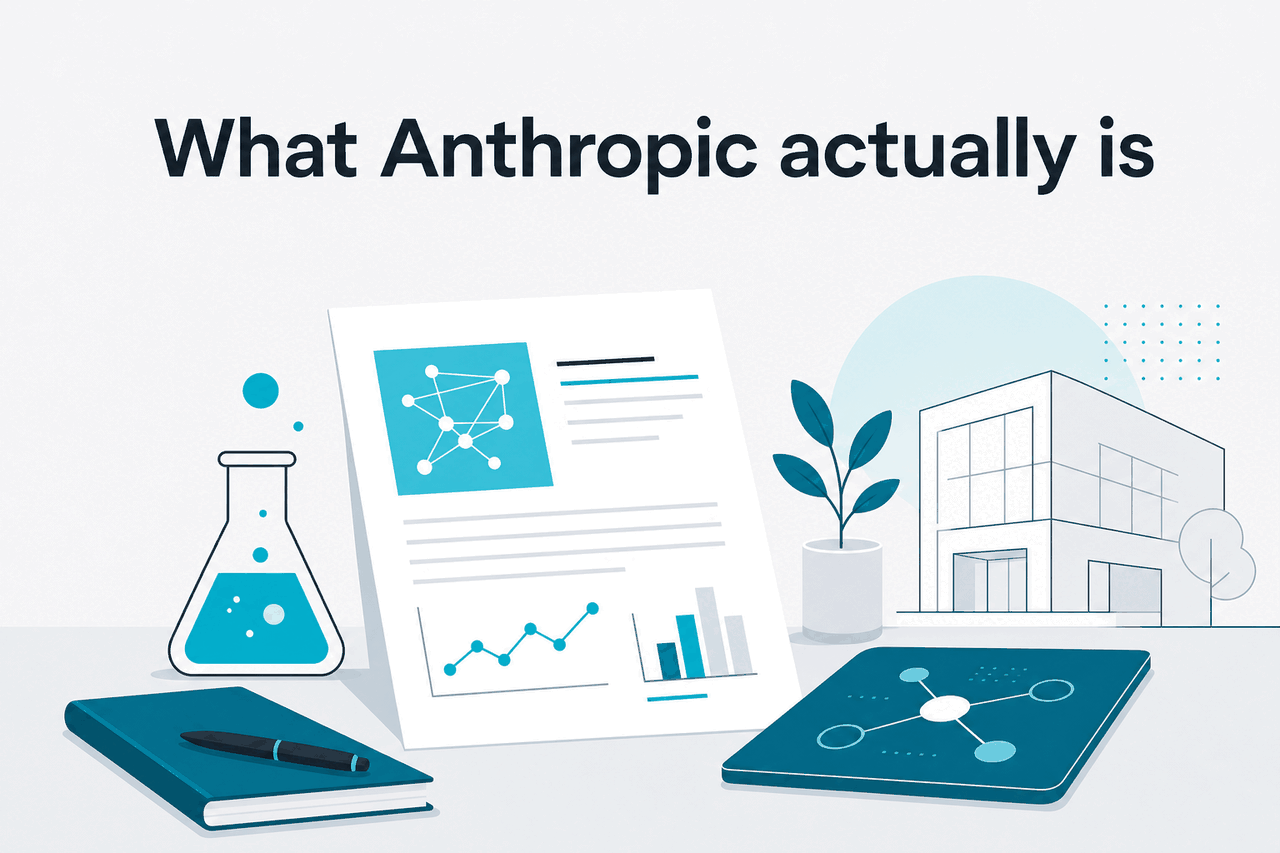 Abstract Anthropic research-company illustration