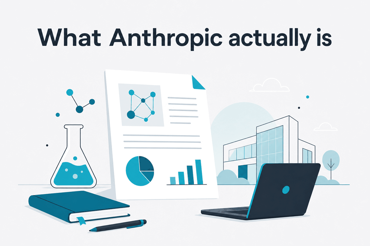 Abstract Anthropic research-company illustration