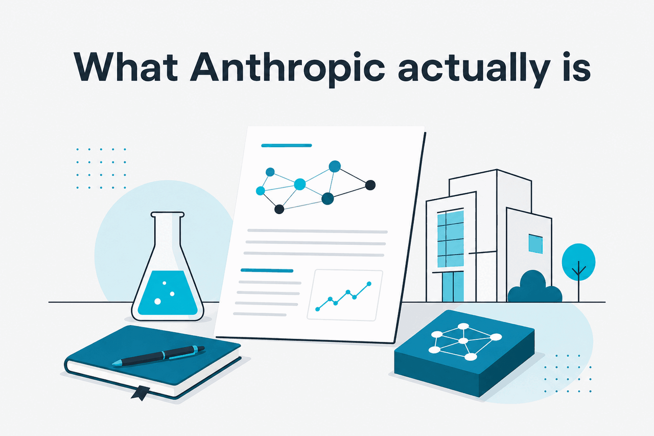 Abstract Anthropic research-company illustration