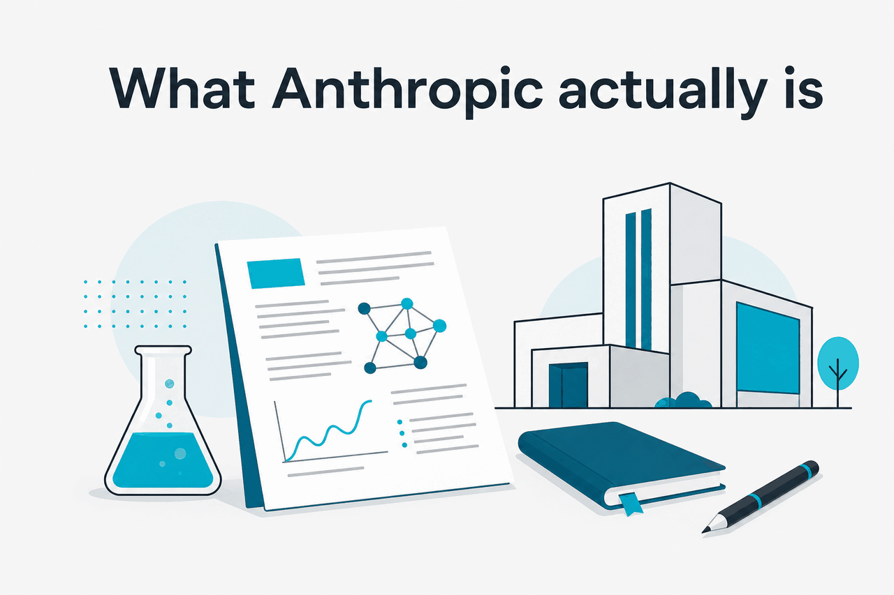 Abstract Anthropic research-company illustration