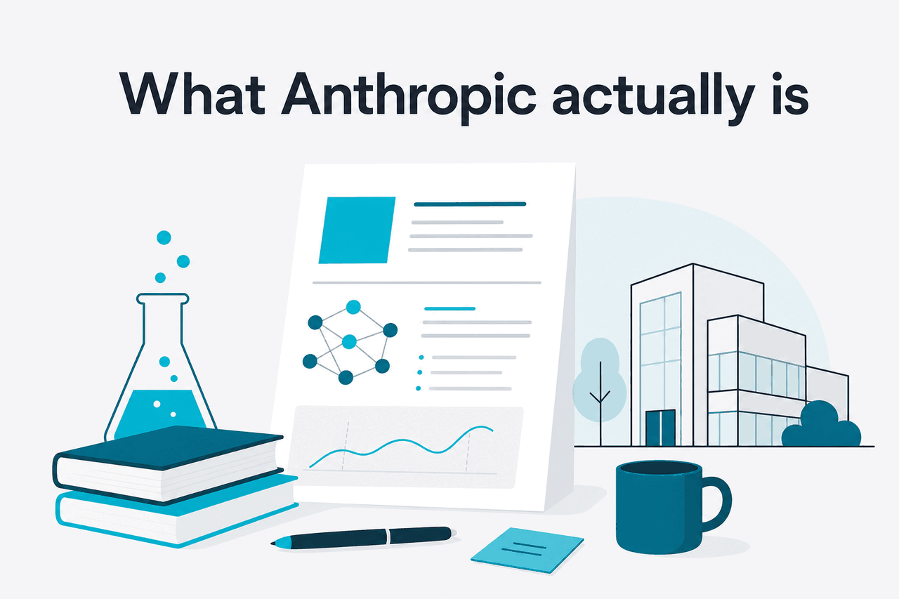 Abstract Anthropic research-company illustration