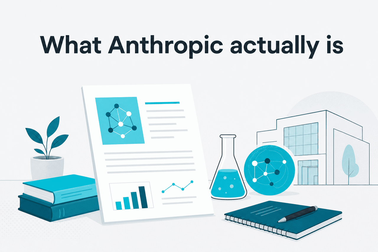 Abstract Anthropic research-company illustration
