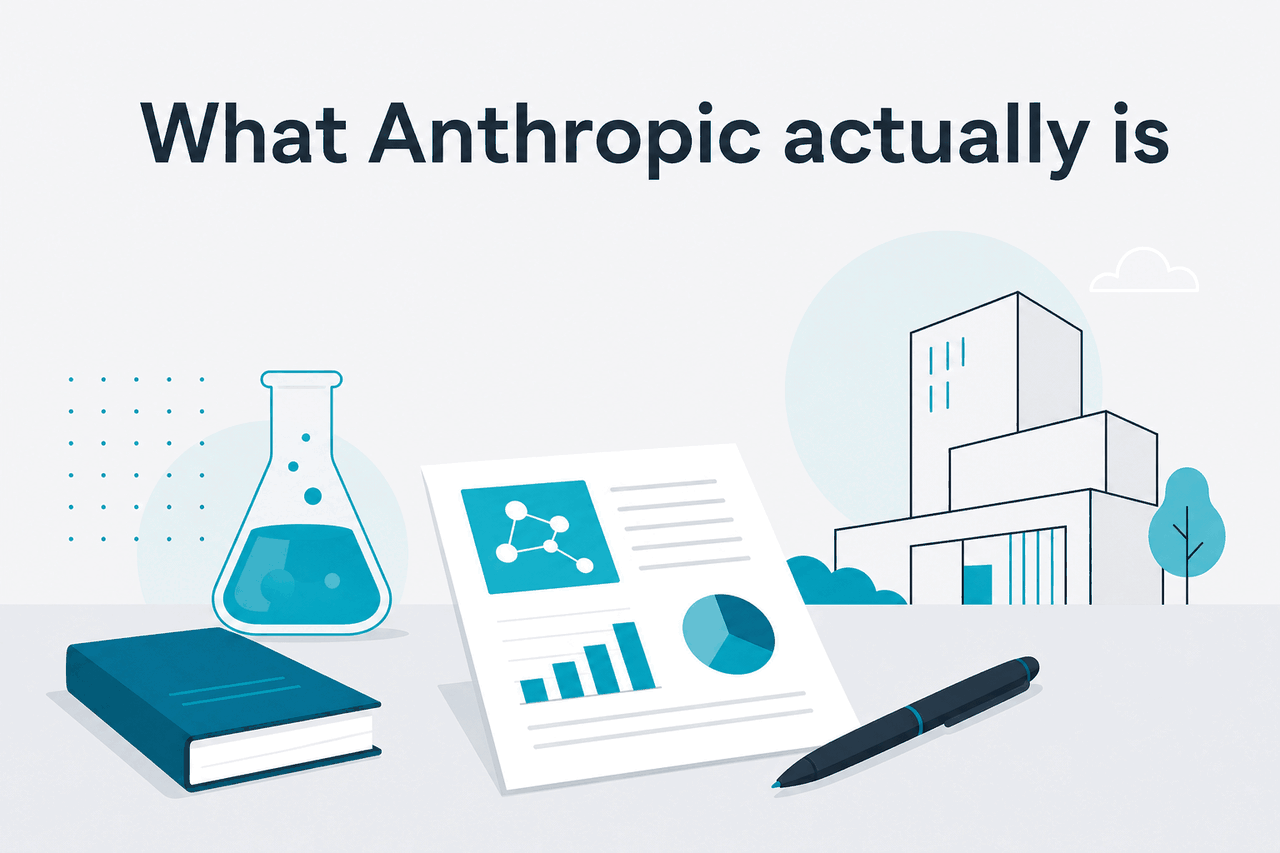 Abstract Anthropic research-company illustration