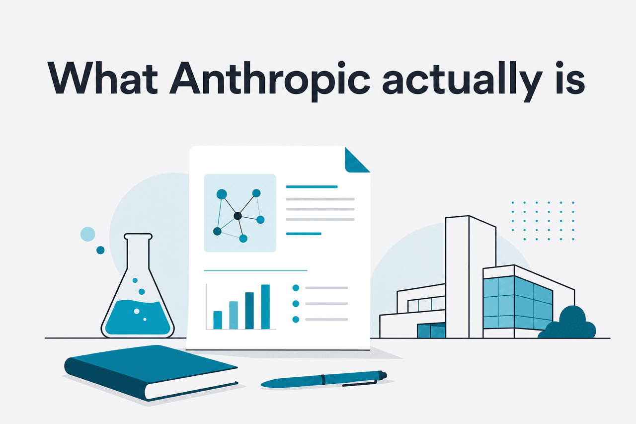 Abstract Anthropic research-company illustration