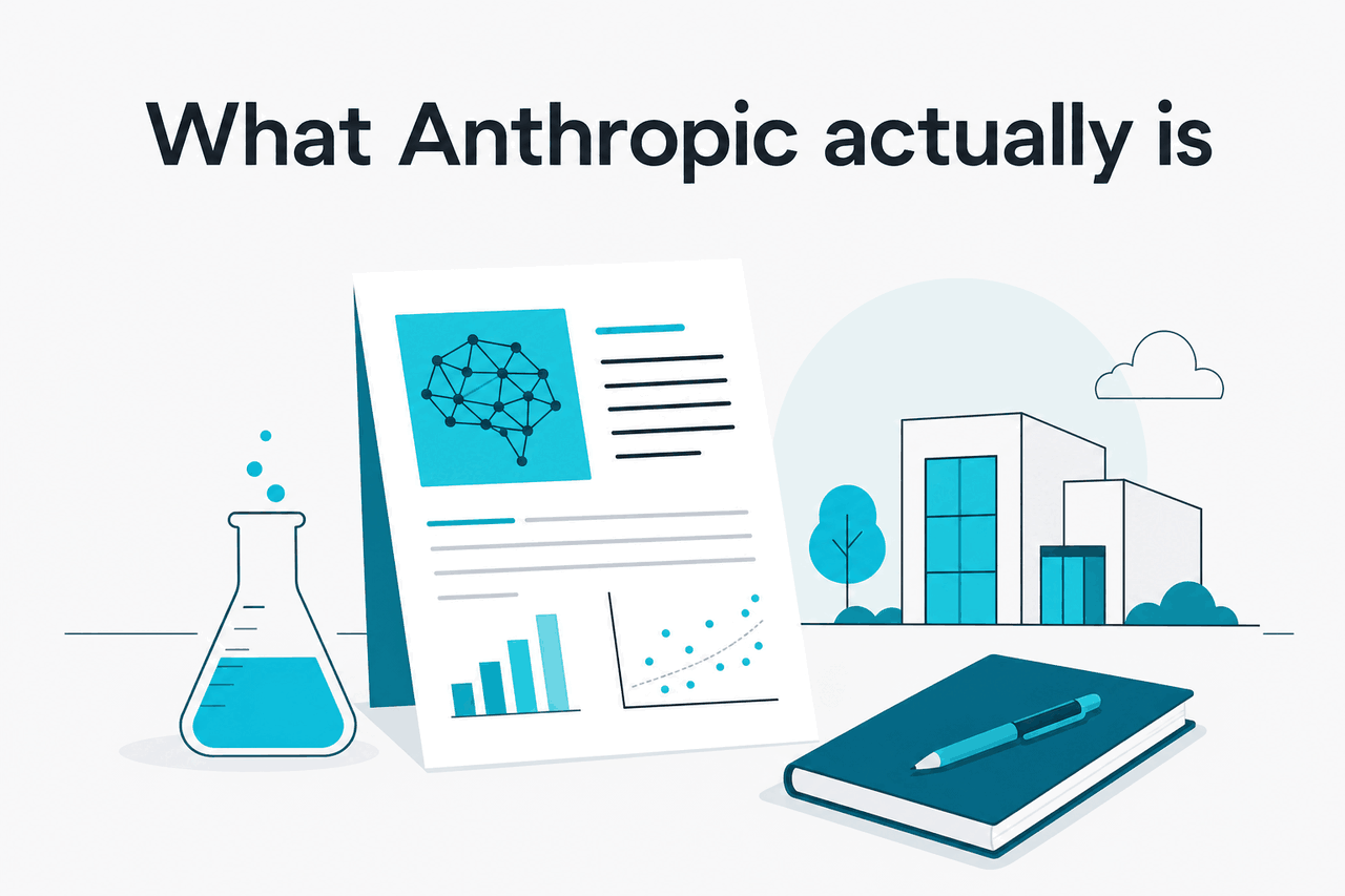Abstract Anthropic research-company illustration
