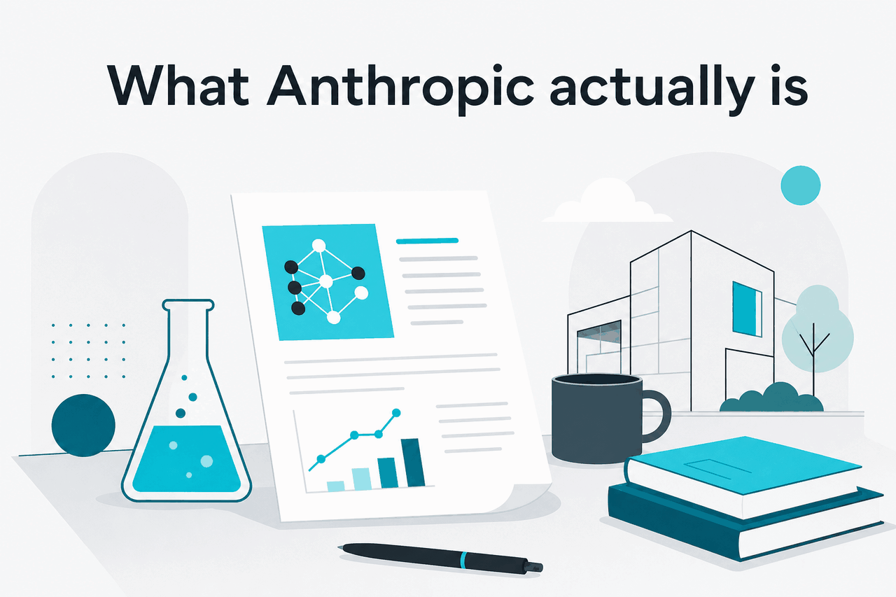 Abstract Anthropic research-company illustration