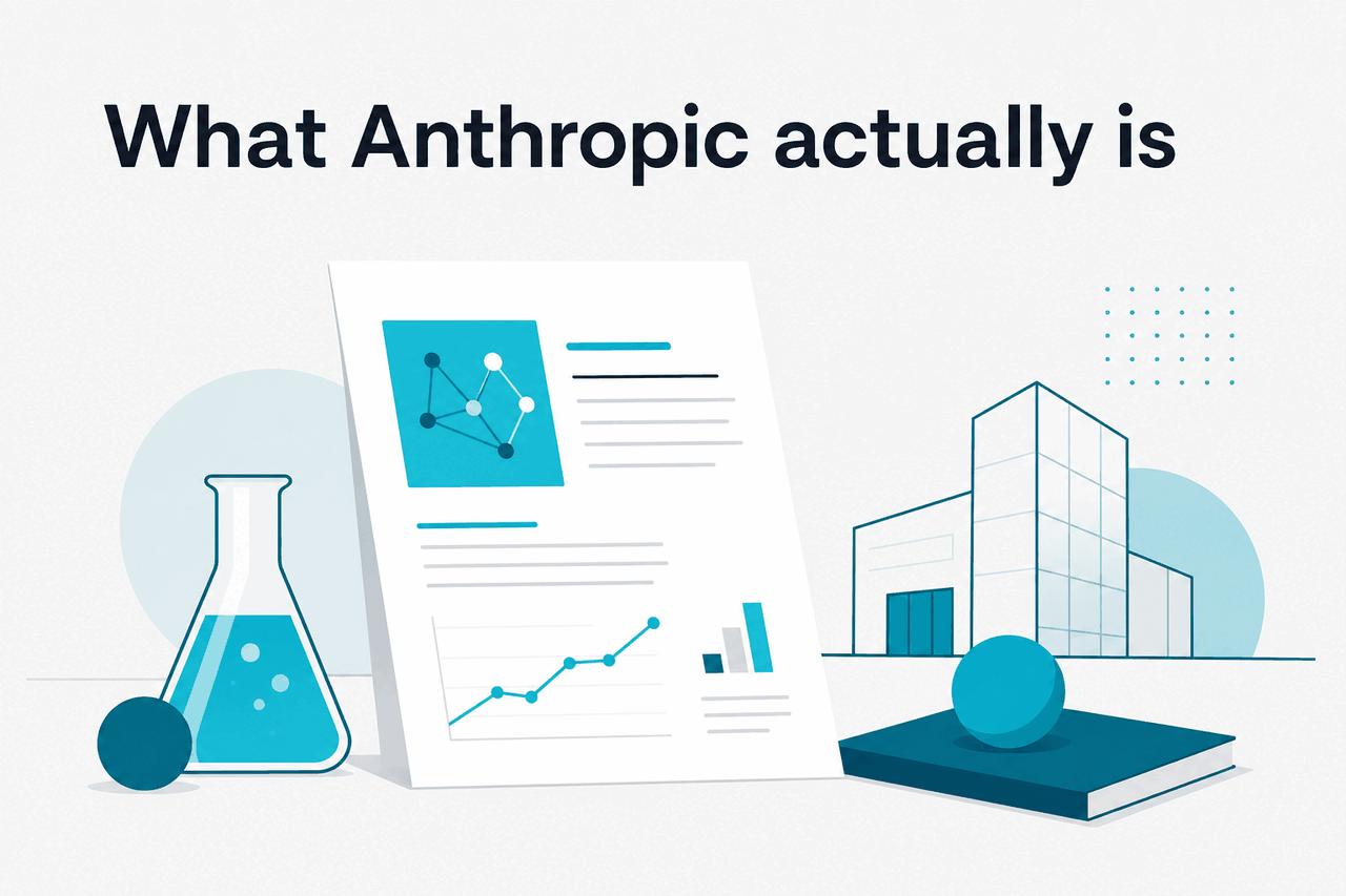 Abstract Anthropic research-company illustration