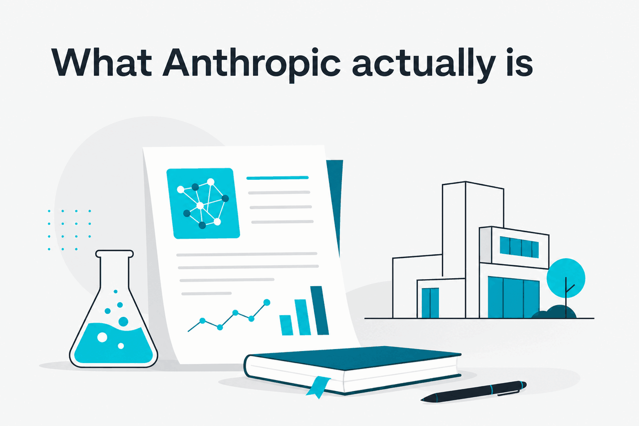 Abstract Anthropic research-company illustration