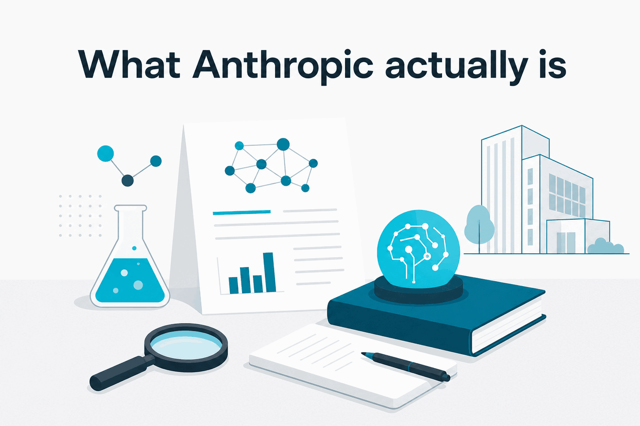 Abstract Anthropic research-company illustration