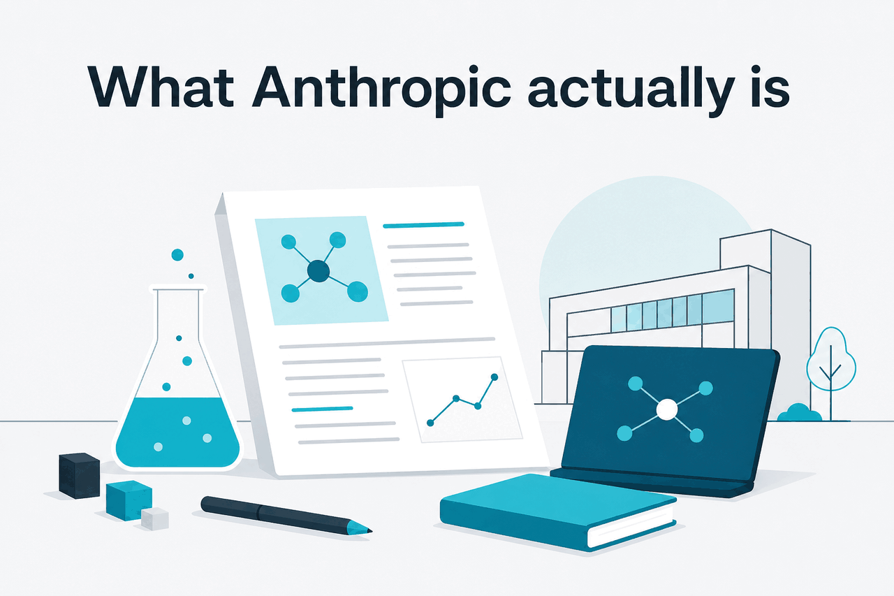 Abstract Anthropic research-company illustration