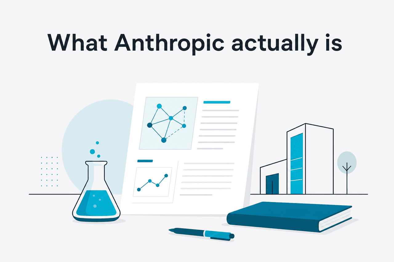 Abstract Anthropic research-company illustration
