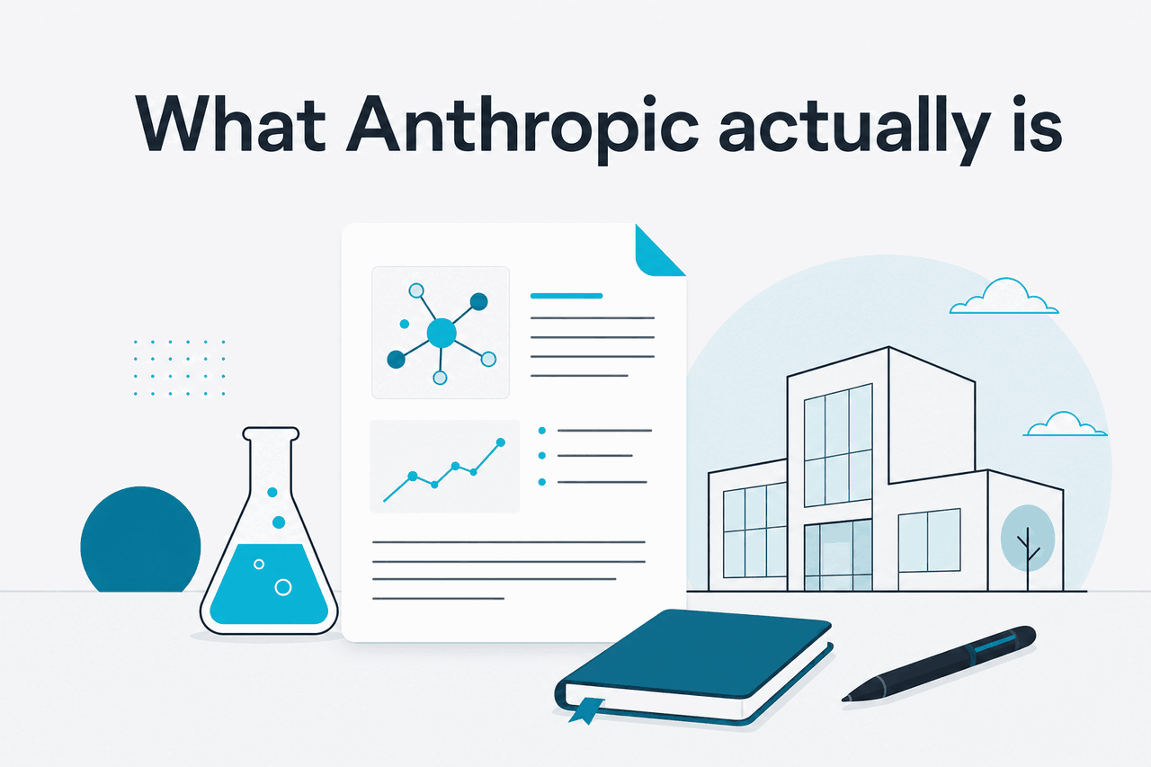 Abstract Anthropic research-company illustration