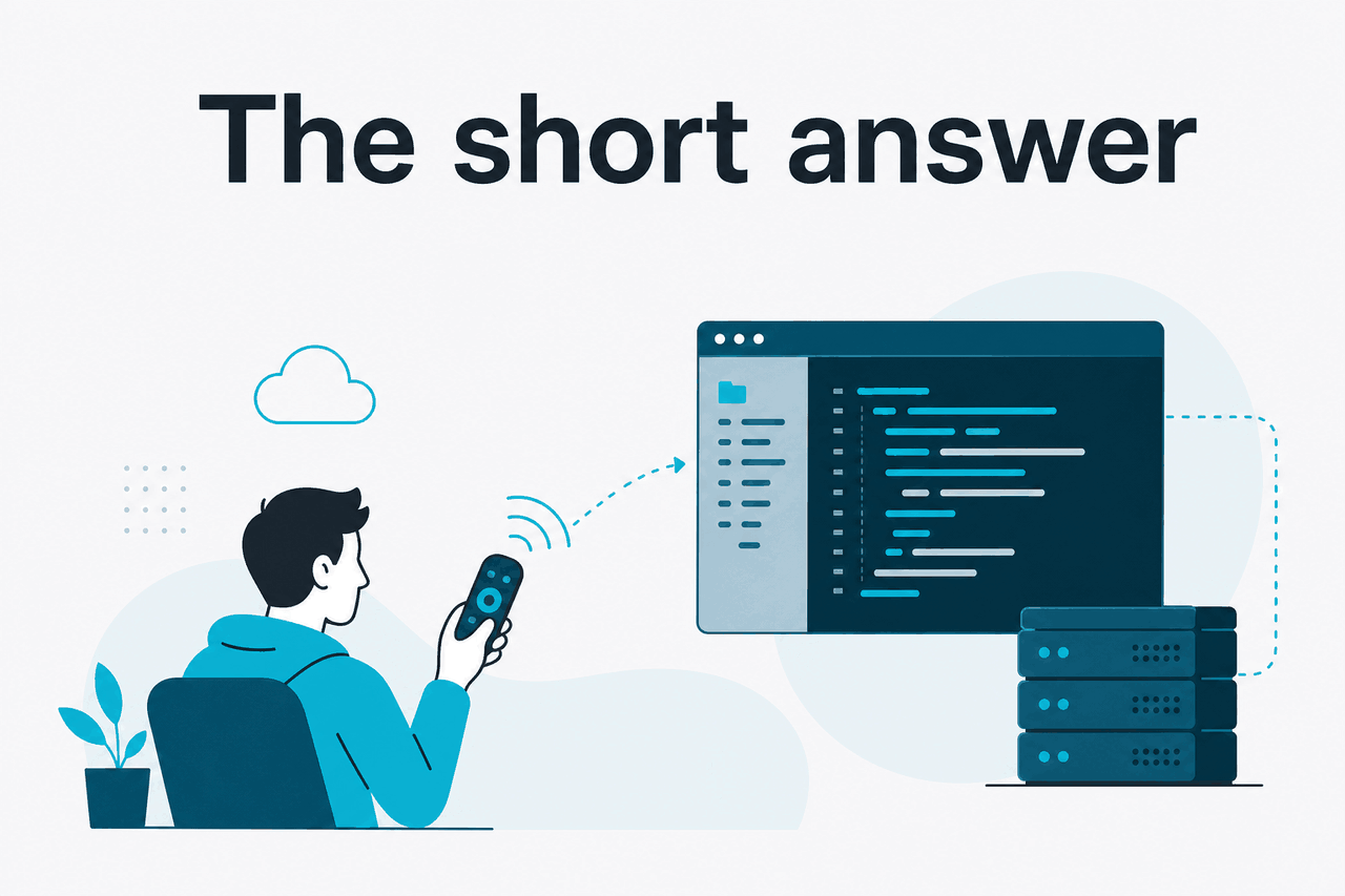 Illustration about claude code remote control