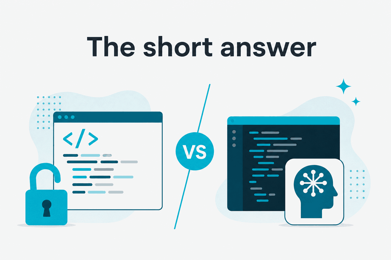 Illustration about opencode vs claude code