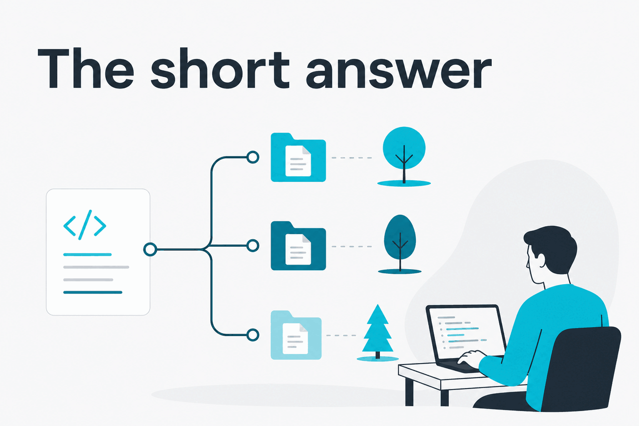 Illustration about claude code worktrees