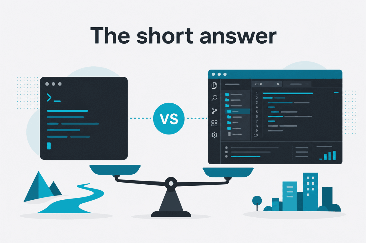 Illustration about claude code vs copilot workspace