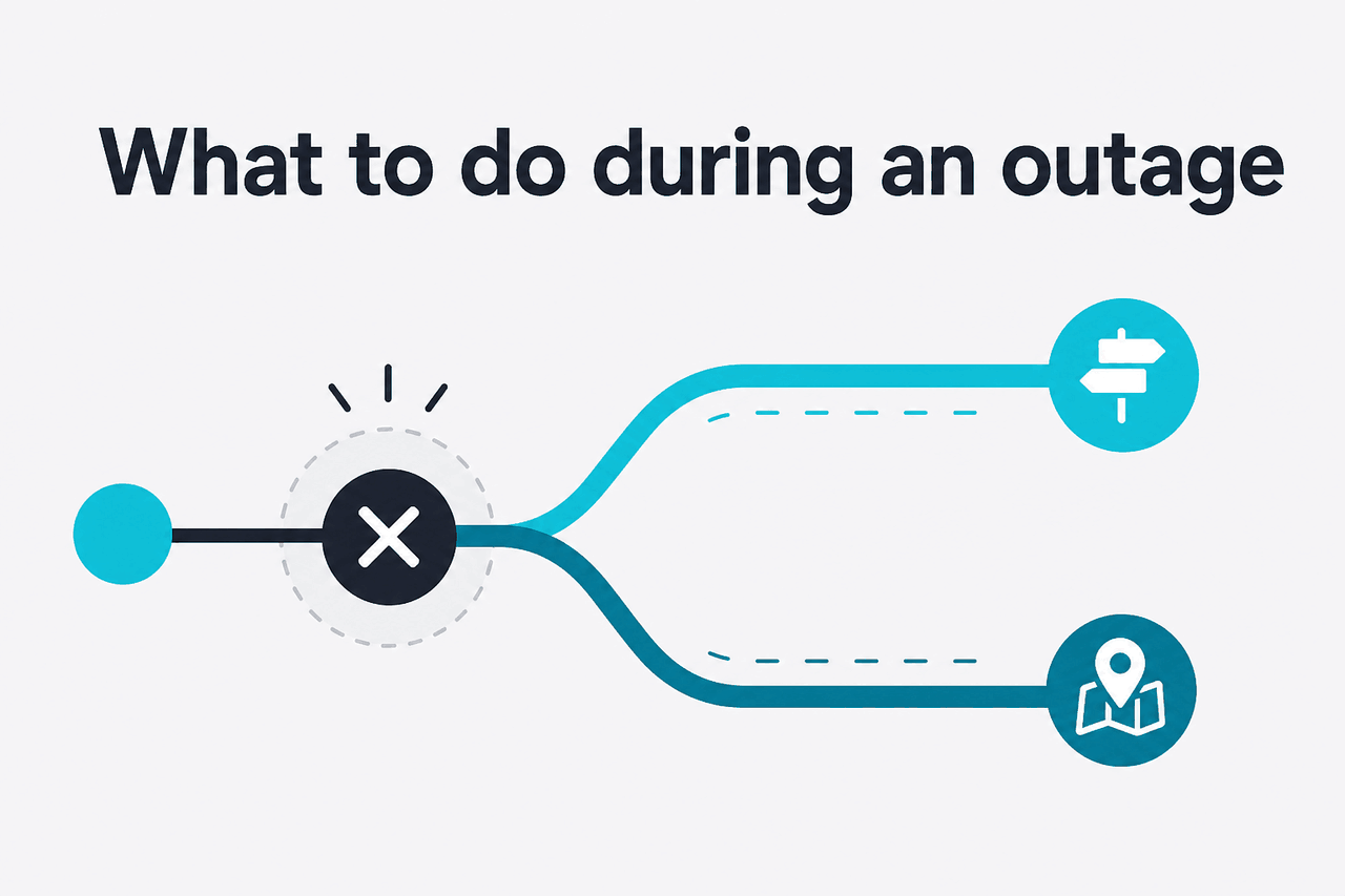 Abstract fallback / workaround illustration