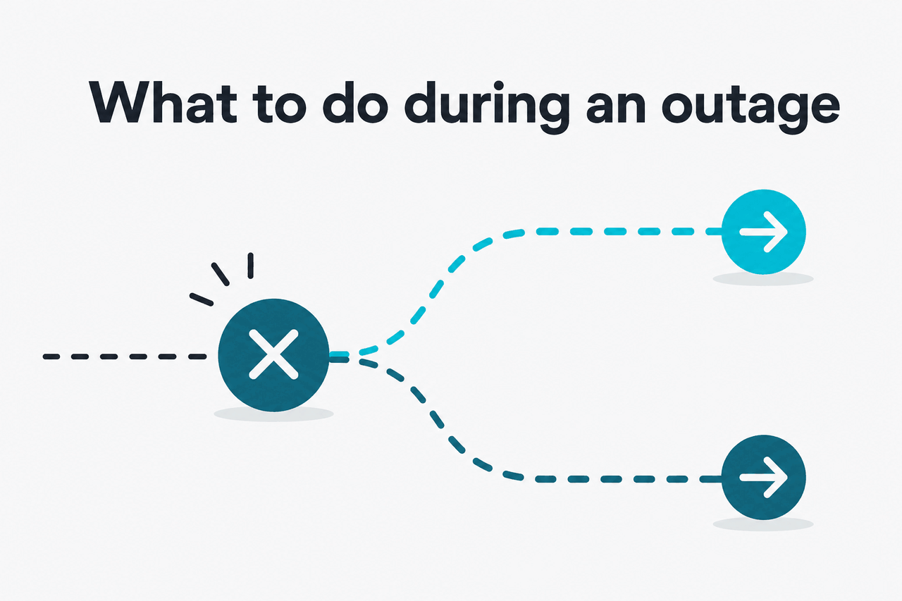 Abstract fallback / workaround illustration