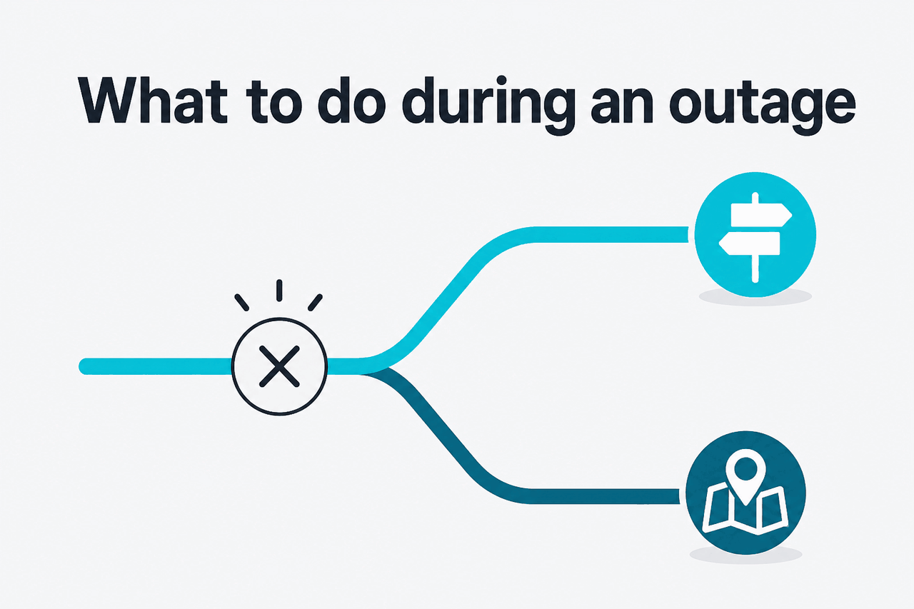 Abstract fallback / workaround illustration