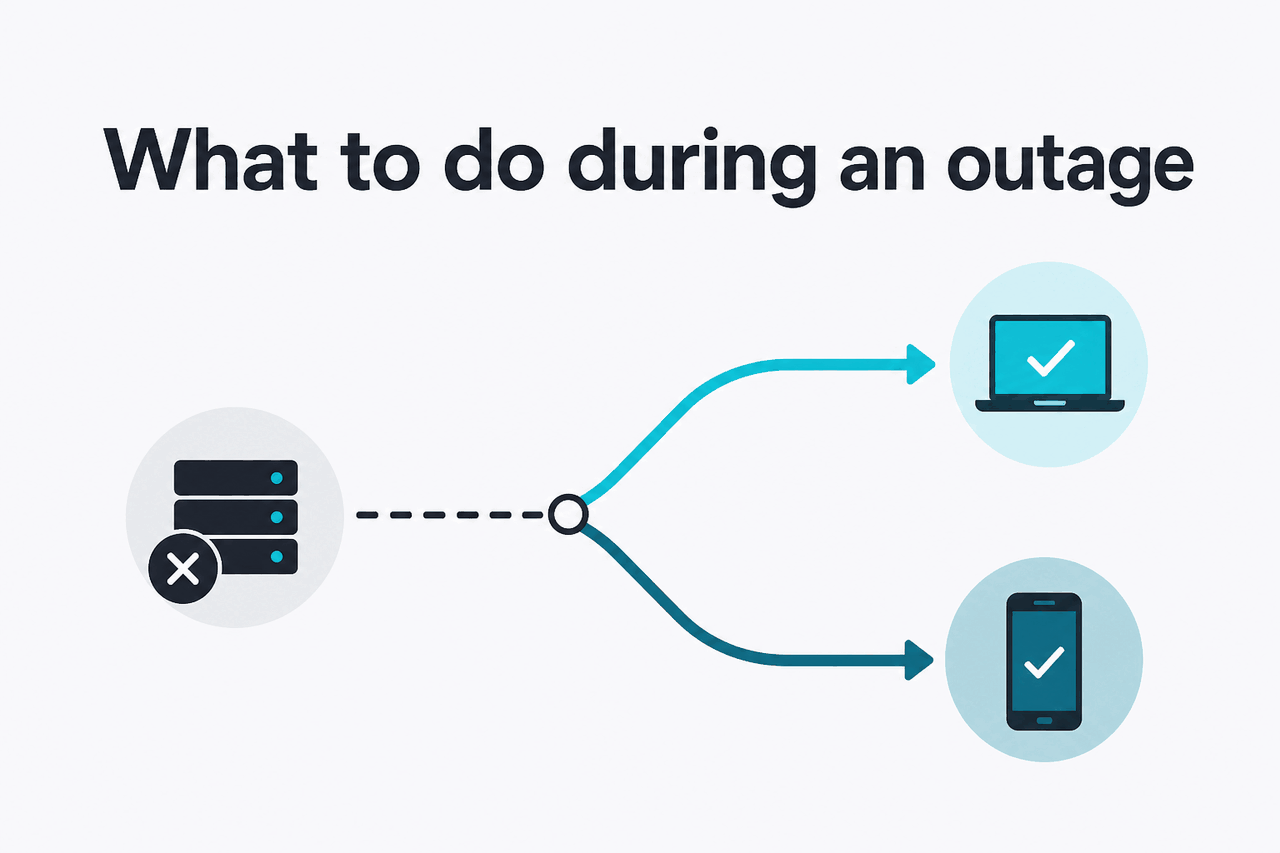 Abstract fallback / workaround illustration