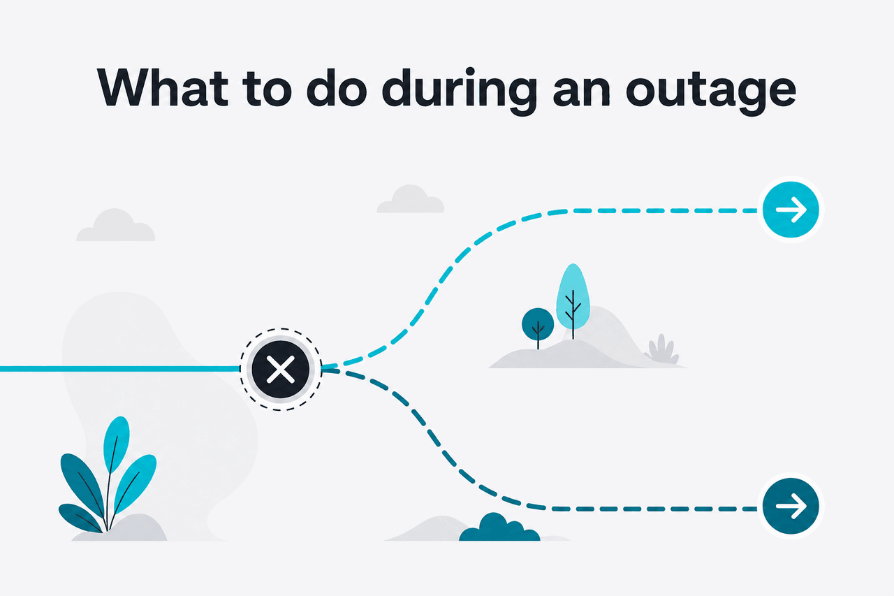Abstract fallback / workaround illustration
