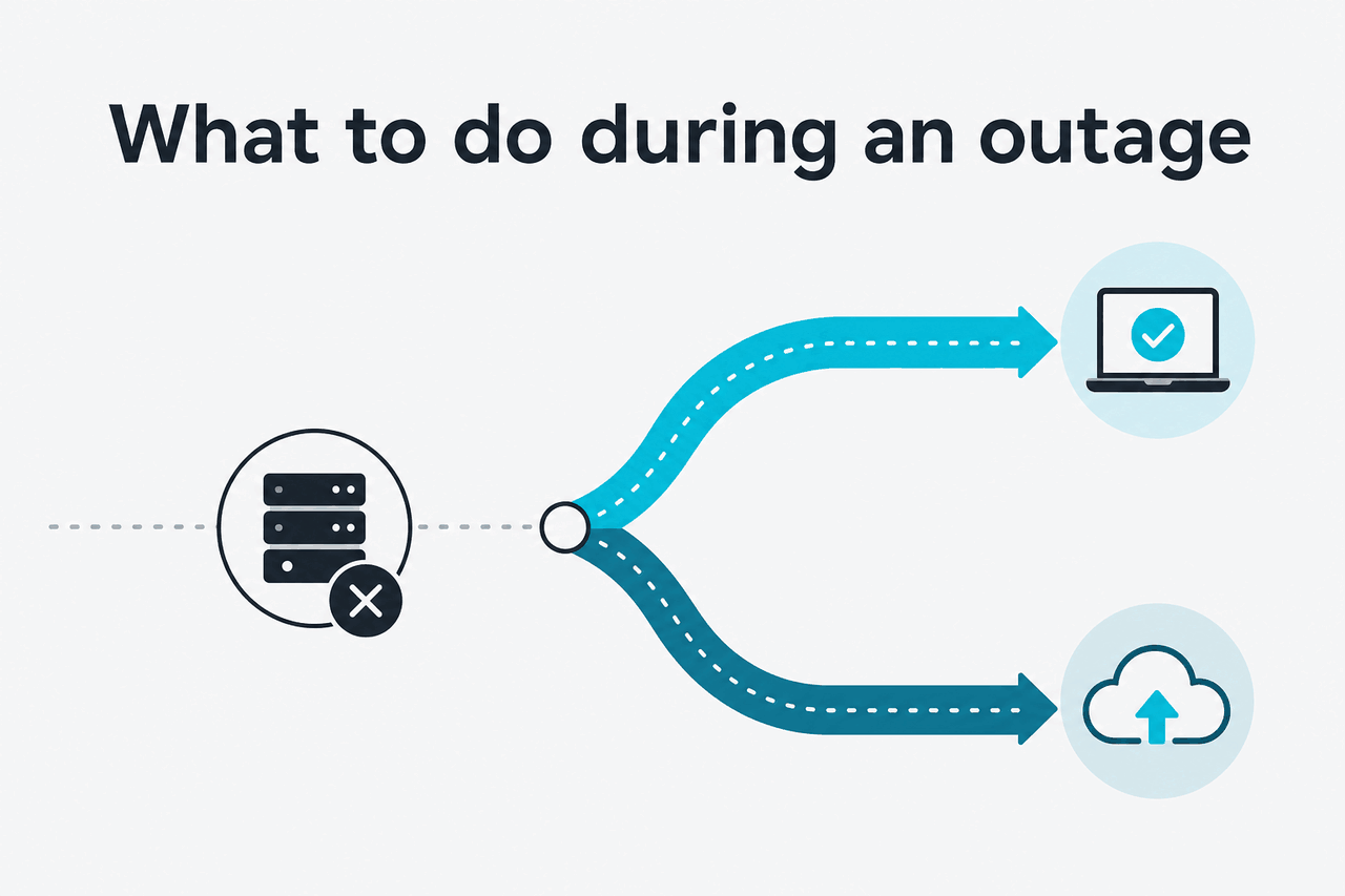 Abstract fallback / workaround illustration