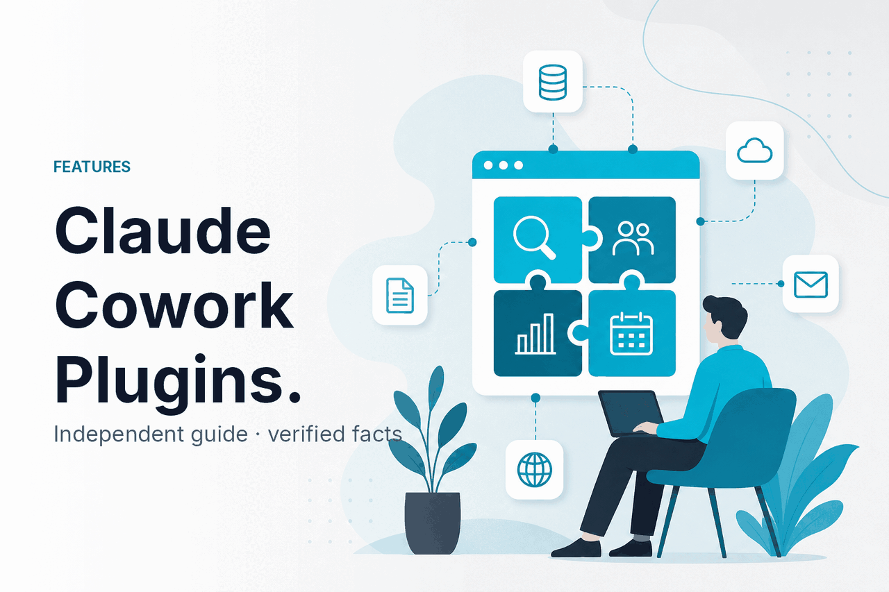 Claude Cowork Plugins — hero illustration.
