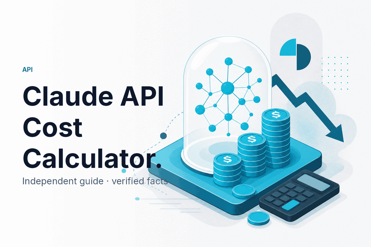 Claude API Cost Calculator — hero illustration.