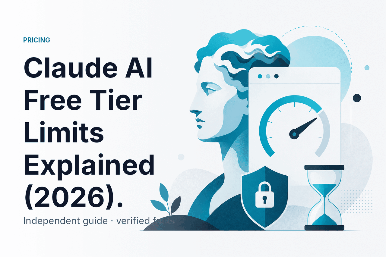Claude AI Free Tier Limits Explained (2026) — hero illustration.