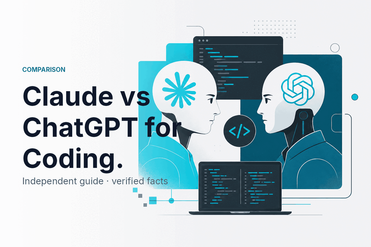 Claude vs ChatGPT for Coding — hero illustration.