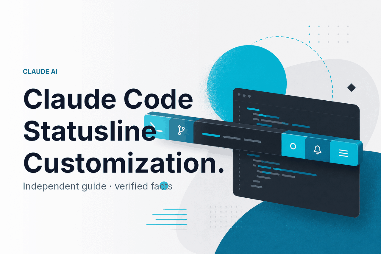 Claude Code Statusline Customization — hero illustration.