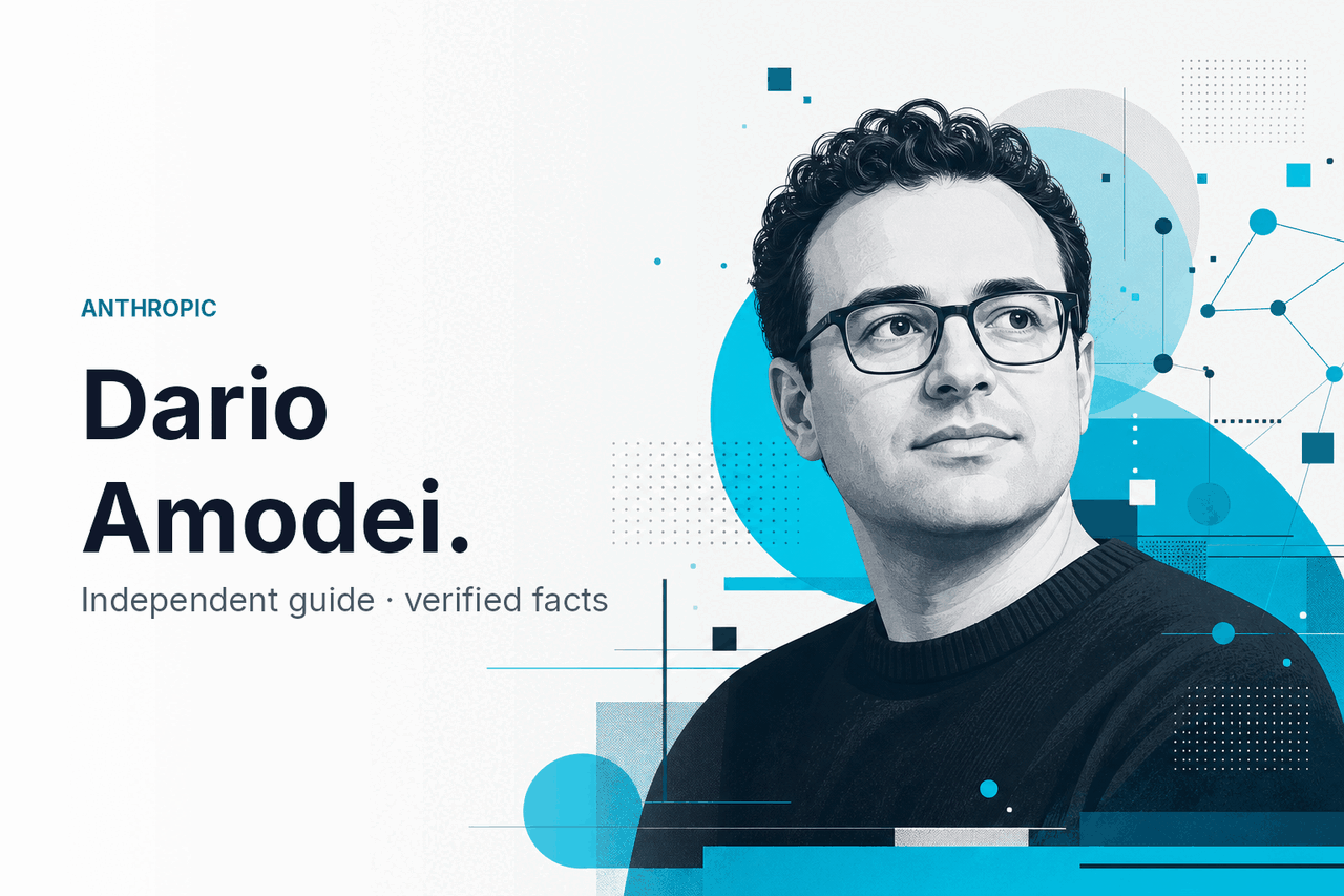 Dario Amodei — CEO Profile — hero illustration.