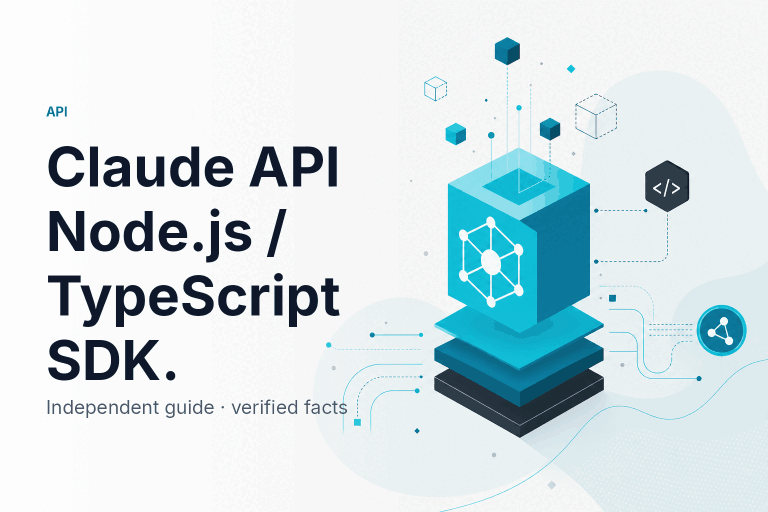 Claude API Node.js / TypeScript SDK — featured